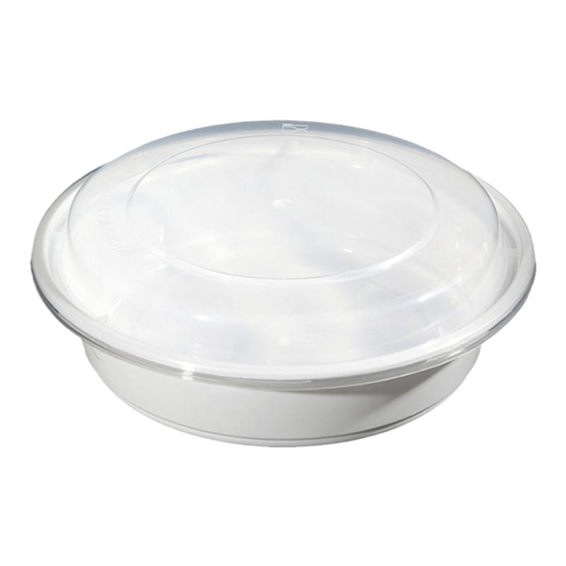梅洋白色餐具美式密封盖浇饭盒