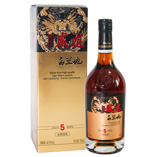 威龙欧葡乐 5年原汁白兰地酒  40.9度 700ML×1瓶烟台龙口特产