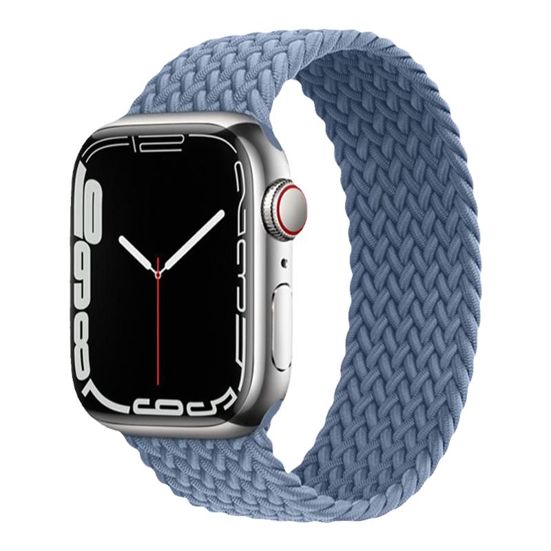 适用applewatch9表带苹果手表表带iwatch7/8手表带尼龙单圈编织彩虹6/5/4/3/2代se运动49/42/40/44mm腕带新款