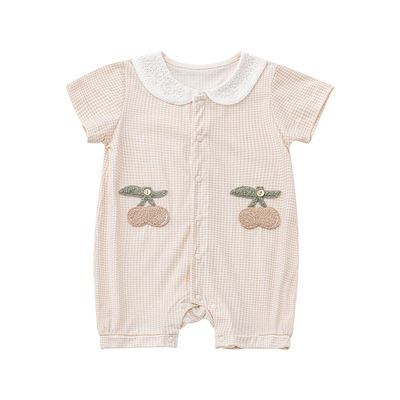 娃丽比短袖纯棉夏季连体衣