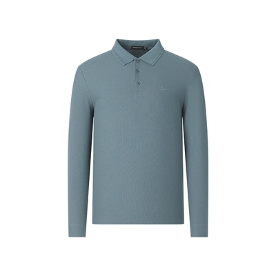 [杉杉官方]纯棉珠地棉长袖polo衫