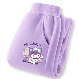 真维斯童装女童加绒裤子儿童加厚羊羔绒卫裤中大童冬季外穿保暖裤