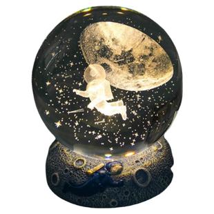 海洋生物发光水晶球小夜灯生日礼物送女生男友闺蜜同学实用元旦节