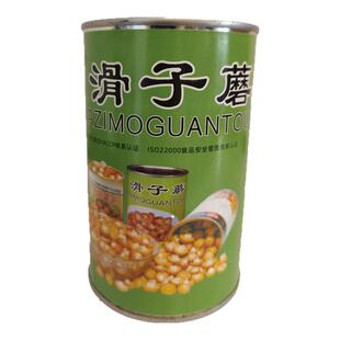 华升新鲜滑子蘑罐头香嫩清水滑子蘑菇菌菇真菌火锅高汤煲汤400g