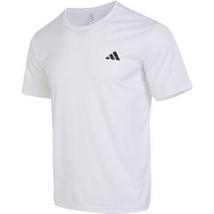 adidas阿迪达斯2025男子网球运动圆领短袖T恤HR8728
