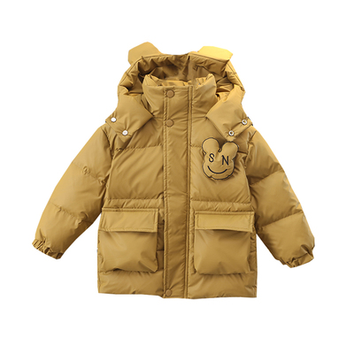 男童羽绒服冬季24新款白鸭绒免洗