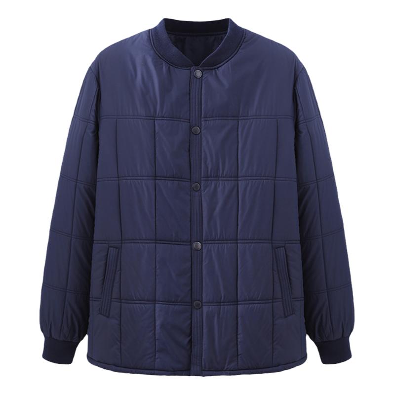 冬季中老年男式羊毛内穿小棉袄轻便加厚老年棉服宽松保暖内胆棉衣