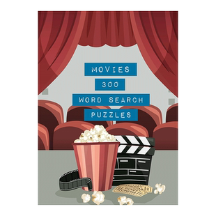 【现货】电影：300个填字游戏Movies: 300 Word Search Puzzles英文原版进口图书书籍