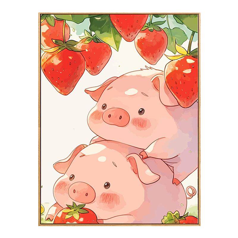 diy数字油画丙烯手绘装饰画礼物