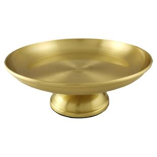 瑞吉祥佛具供盘纯铜家用上供果盘供佛水果盘佛前供奉财神爷贡品盘