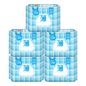 棉柔亲肤整箱防侧漏夜用卫生巾