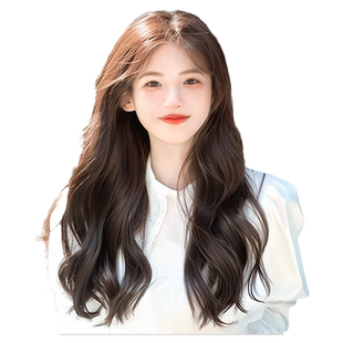 假发女长发轻薄款三片式仿真发大波浪长卷发蓬松增发量无痕接发片