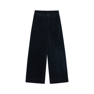 pusumede 【枫糖拿铁】慵懒高腰宽松灯芯绒裤女阔腿直筒休闲长裤