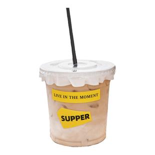 一次性奶茶冷饮杯商用自制透明带盖咖啡外带杯打包杯塑料饮品杯子