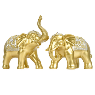 大象摆件轻奢高档电视柜酒柜装饰品客厅2026新款高级感招财工艺品