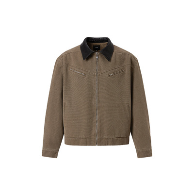 巴恩风美式复古底特律夹克