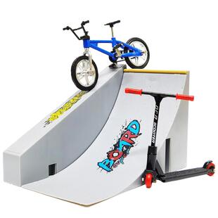 跨境玩具手指滑板场地坡道组合道具套装滑板台手指单车踏板车裤子
