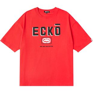 ecko红犀牛 碧梨同款青少年短袖情侣凉感t恤男女2025新款夏季上衣