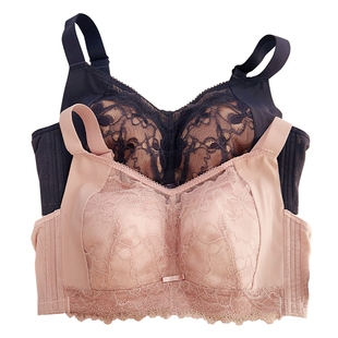 宝藏高货~佛山撤柜大胸CDE显小全罩杯薄棉文胸调整型无钢圈内衣