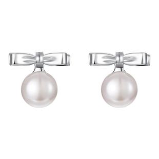 TOGGLER DAILY 经典系列 灵动蝴蝶结淡水珍珠925银镀金耳环秋冬女