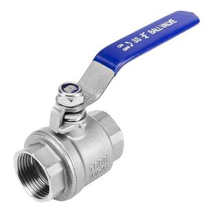 304不锈钢球阀二片式两片内螺纹内丝扣自来水管开关阀门4分6分1寸