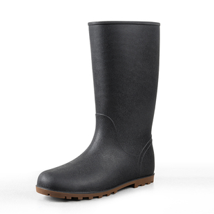 TPE橡胶雨鞋男加绒加厚高筒雨靴钓鱼长筒水靴冬季棉胶鞋防滑水鞋