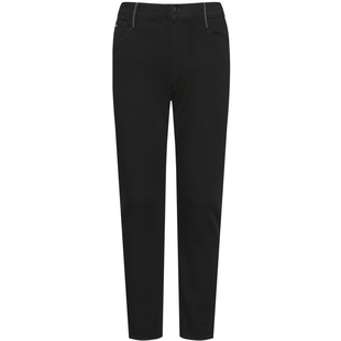 【四面弹/科技黑】利郎官方 九分牛仔裤2026春休闲黑色小脚裤子男