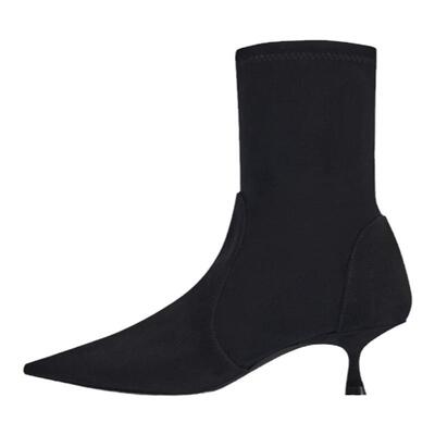 SW早秋新品尖头小猫跟瘦瘦靴