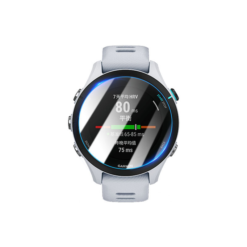 适用佳明Forerunner255手表贴膜Garmin智能手表255s音乐版屏幕钢化膜防刮爆保护GPS运动手环全覆盖镜面