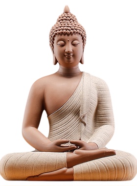 新中式陶瓷佛像客厅开业装饰品佛堂摆件摆设玄关茶室客厅装饰品