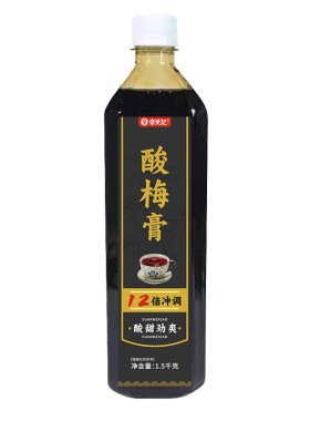 商用酸梅膏酸梅汁酸梅汤12倍浓缩家用饮料消暑饮品批发1.5kg