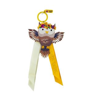 A.FLORE包包挂饰高级感轻奢小众原创可爱刺绣猫头鹰显眼包挂件