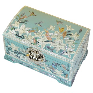 锦贝传说螺钿漆器首饰盒高档珠宝新结婚礼物新人生日送女友老婆