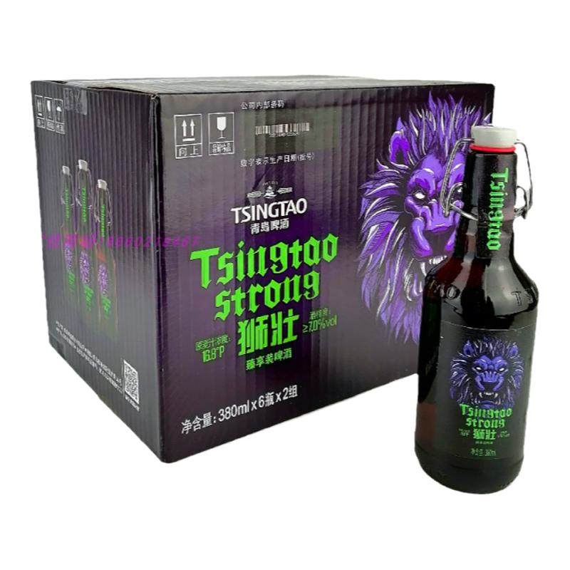 青岛啤酒狮壮瓶380mlX12瓶