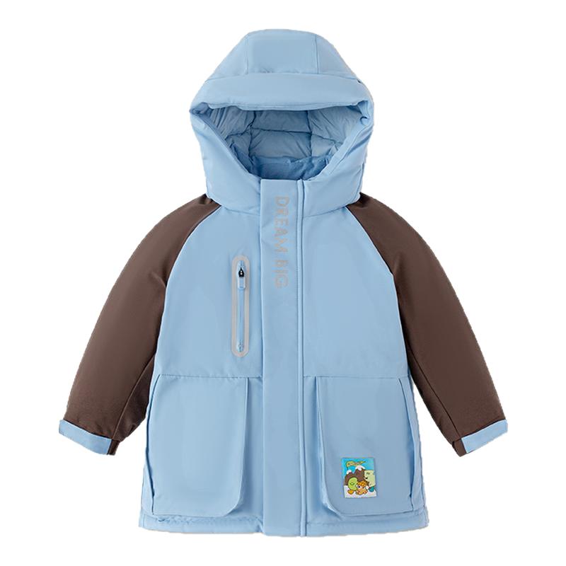巴拉巴拉羽绒服儿童连帽派克服