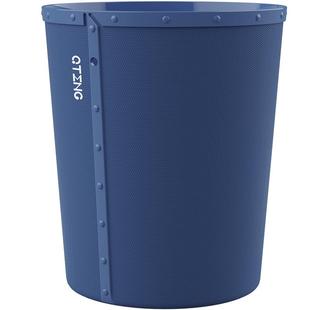 巧腾垃圾桶家用大容量客厅卧室简约轻奢仿皮纹商用大号办公室纸篓