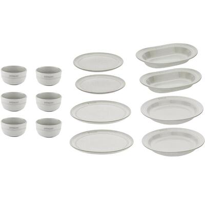 staub珐宝松露白陶瓷碗菜盘餐具