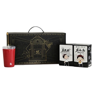 三阳南货店&Whatever咖啡联名礼盒 蝴蝶酥黑咖啡明星签名咖啡杯