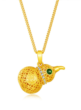 镂空葫禄项链葫芦吊坠锁骨链礼物