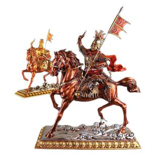 格萨尔王像彩绘 护法像居家供奉台摆件藏传工艺品