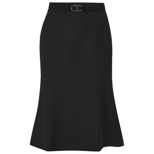 LANCY/朗姿秋冬羊毛中长款百搭高腰厚款法式优雅气质鱼尾半身裙女