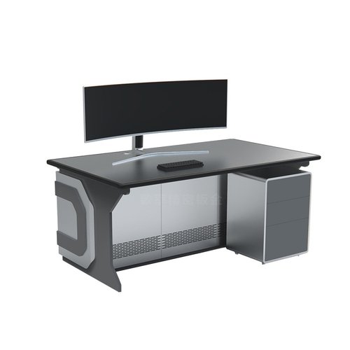 厂家定制指挥中心智能收缩办室桌精密钣金加工结构件金属控制台