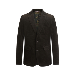 【灯芯绒】LONDA伦德马 商务休闲西装修身舒适弹力单西外套男装潮