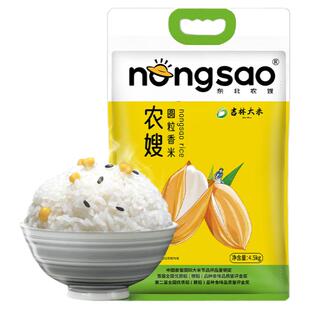 东北农嫂圆粒香米4.5kg 公主岭圆粒香大米吉林大米D