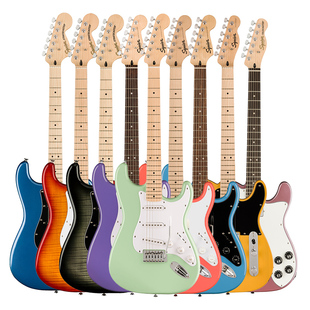 Fender芬达Squier电吉他Sonic音速Affinity首秀初学者入门全套装