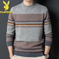 01-V1026 Полосатый круглый цвет свитера