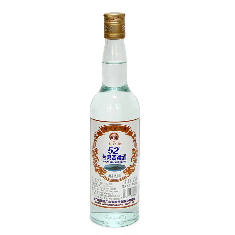 金台顺高粱酒52度浓香型白酒600mlx12瓶普装纯粮酒整箱装