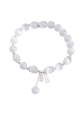 清冷感猫眼石手链新款复古轻奢