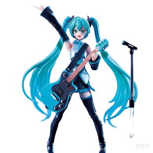 布鲁可初音未来手办积木人偶周边绮遇版公式服Q版克拼装模型女孩