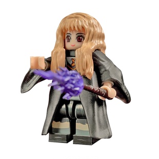 哈利波特系列周边霍格沃兹城堡乐高人仔赫敏魔杖手办积木玩具模型